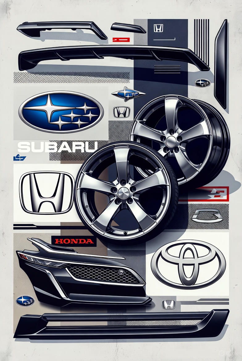 Honda, Toyota, Subaru